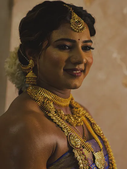 A softer, candid shot from the same series, showing a gentle smile. It highlights that a champion's mindset includes both intensity and moments of peace.
