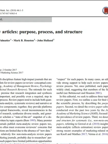 This article on the purpose and structure of review articles is a great resource. I often share such articles to provide deeper context on the topics I cover in my webinars, like my session on "Writing Review Articles."