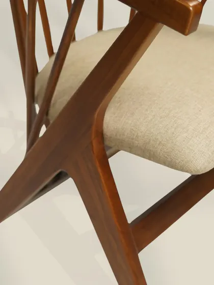 Additional images and videos showcasing the variety of our accent chairs, including different angles, materials, and close-up details of our craftsmanship.
