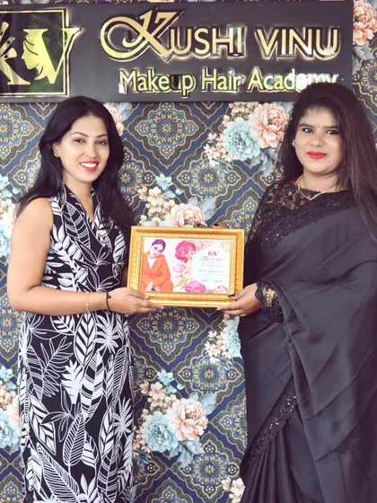 A proud moment, presenting a certificate to one of my dedicated students. All the best for your future in the beauty industry.