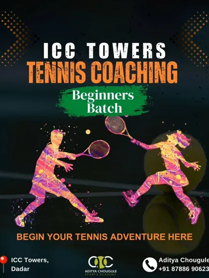 Begin your tennis adventure here. Our beginners batch at ICC Towers, Dadar, is the perfect place to start your journey in tennis.