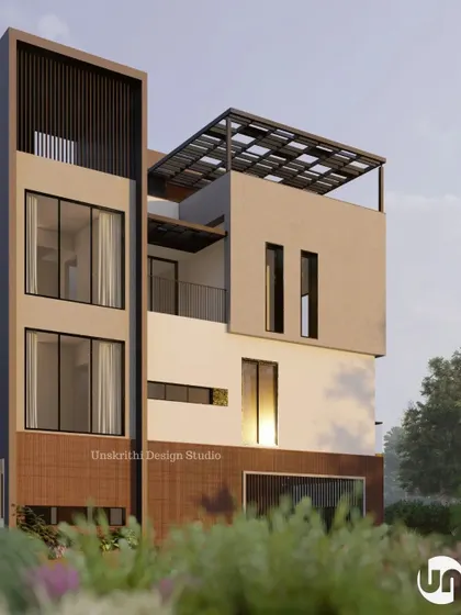 How do you fit a full duplex, skylight, and balconies on a tiny 80 square foot plot? You play architectural Tetris. This project was a fun challenge in maximizing space and functionality without sacrificing design on a compact urban site.