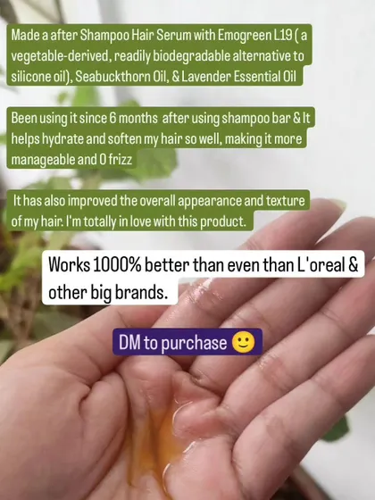 I've been using this after-shampoo hair serum for six months and it has transformed my hair. It hydrates, softens, and eliminates frizz better than many big brands I've tried.