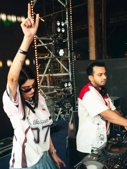 Going back-to-back with my homie Farhan Rehman. There's a special energy when two DJs sync up perfectly, blending soulful disco and hard-hitting house to keep the floor moving all night long.