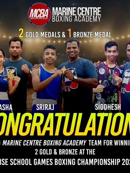 Congratulations to my team for winning 2 Gold and 1 Bronze at the CBSE School Games Boxing Championship. Jignasha and Sriraj Barge brought home gold, with Siddhesh Pawase securing a bronze.