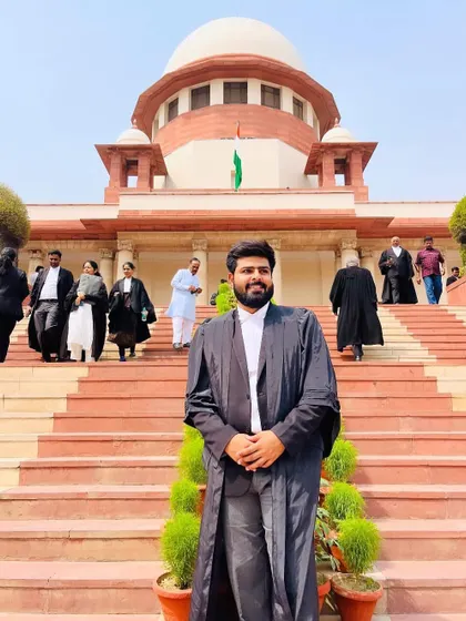 Here I am at the Supreme Court of India. I am equipped to represent your case at all levels of the judiciary, from the district courts to the highest court in the land, ensuring your fight for justice is heard.