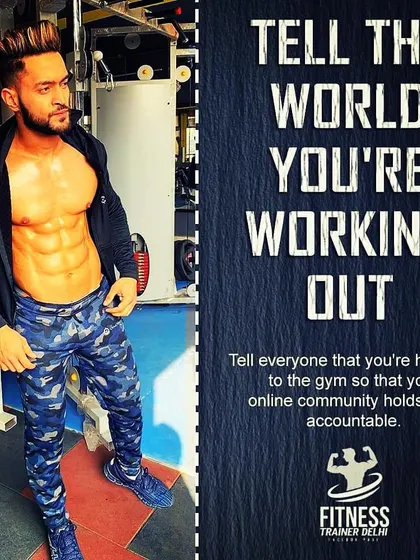 Be accountable. Tell the world you're working out. When you make your goals public, you create a support system that holds you to a higher standard.