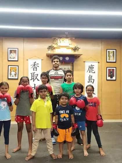 Our kids' MMA class at The Dojo. We create a positive environment where children can learn, grow, and have fun.
