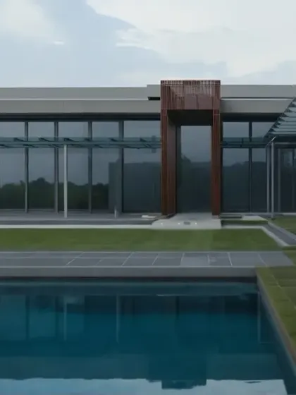 Perched on a serene hillside, this contemporary minimal villa blends seamlessly with its natural surroundings. The single-level floor plate offers an open, airy layout that leads to a stunning infinity pool, creating a perfect blend of simplicity and sophistication.