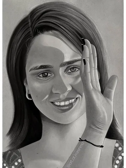 My own self portrait, created after 25 hours of dedicated work. Sketching myself was a unique journey of introspection, trying to capture my own essence through charcoal and paper.