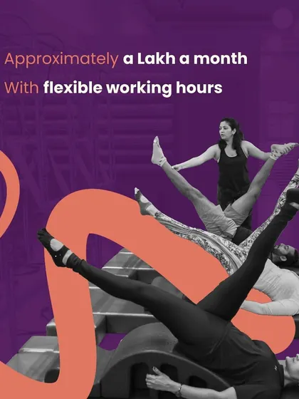 A key perk of becoming a Classical Pilates teacher with us is the lucrative earning potential, with salaries of approximately a Lakh a month and flexible working hours.