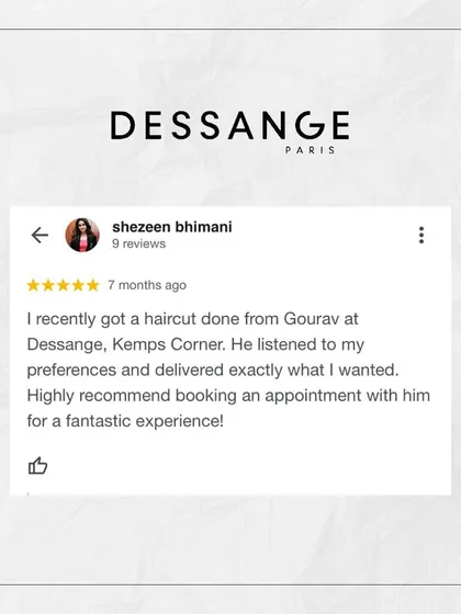 "He listened to my preferences and delivered exactly what I wanted." A thorough consultation is the key to a happy client and a great haircut.