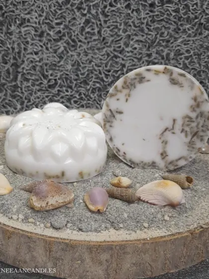 I believe in gentle care for your skin. This is one of my handcrafted botanical soaps, made with natural ingredients and designed to be a small moment of luxury in your day.