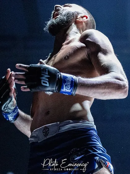 The raw emotion of victory. A powerful shot of our fighter Sumit Bhyan after his historic win at ONE Championship in Bangkok. This is the culmination of a brutal fight camp and a lifetime of dedication.