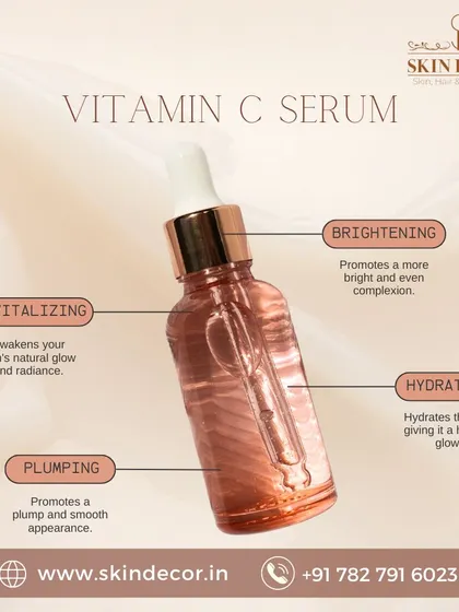 Vitamin C serum is a powerhouse ingredient. It helps in brightening the skin, revitalizing its natural glow, providing hydration, and promoting a plump, smooth appearance. I often recommend it as part of a morning routine.