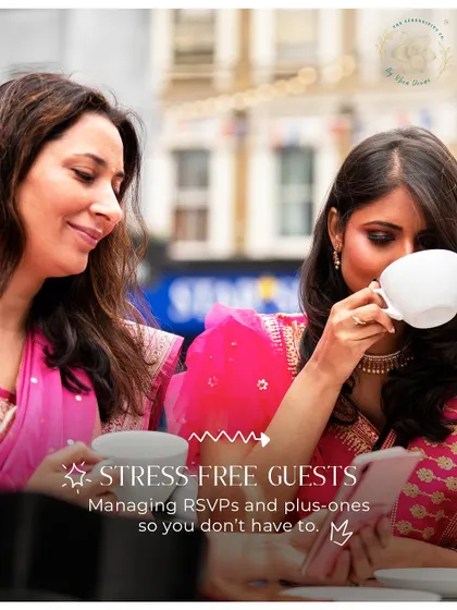 Stress-free guests are happy guests. We manage all the RSVP drama and plus-one negotiations so you don't have to.