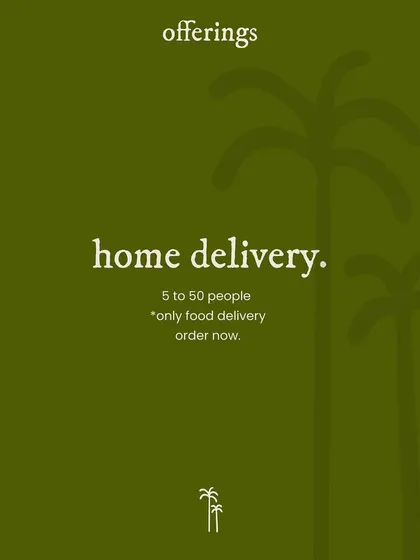 This graphic explains my offerings simply. For home delivery or party catering, I make the experience seamless. If you are interested in a collaboration or pop-up, you can reach out to me directly.