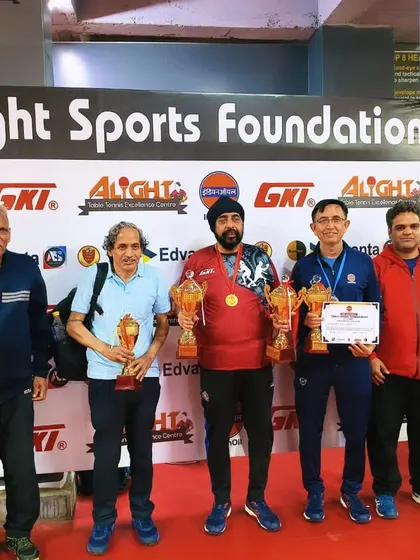 Honoring the veteran players at the Alight Sports Foundation IndianOil Corporate Open Tournament. It's inspiring to see their passion for the sport.