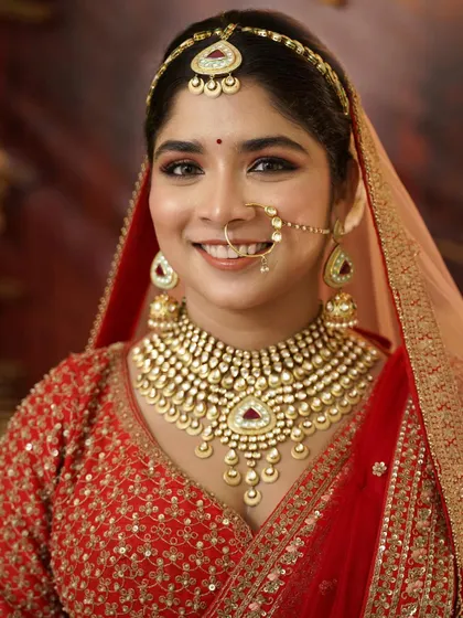 Another beautiful portrait of the bride, looking radiant and confident on her special day.