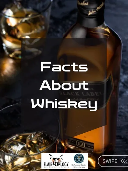 A graphic introducing fun facts about whiskey. Our educational content is designed to be easily digestible and shareable, helping build a community of knowledgeable drinkers.