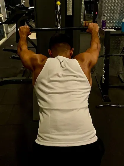 When you feel tired, think about the goal. A lat pulldown to keep pushing forward.