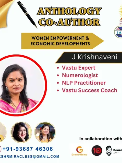 I was proud to contribute as a co-author to this anthology on Women Empowerment & Economic Developments. It was an opportunity to share my perspective as a Vastu Expert, Numerologist, and Vastu Success Coach.
