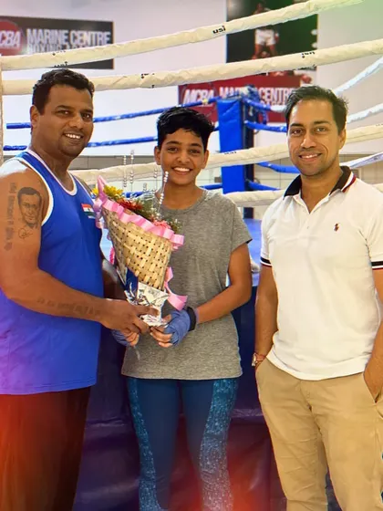 Celebrating Vedika Satre's gold medal win at the National selections in Akola. A huge achievement.