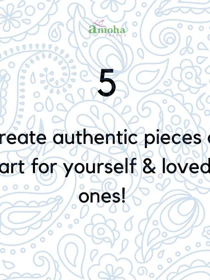 Creating authentic pieces of art for yourself and your loved ones is one of the greatest joys of block printing. It is a mindful craft that helps you connect with your creative side. I invite you to join one of my workshops and experience it for yourself.