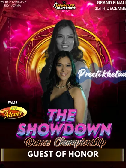 It's an honor to be invited as the Guest of Honour for 'The Showdown Dance Championship', representing Dance Fun and our competition, Genre.