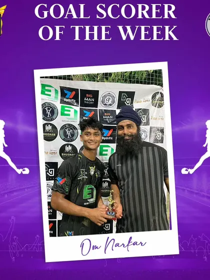 Om Narkar, recognized as the Goal Scorer of the Week for his impressive finishing.