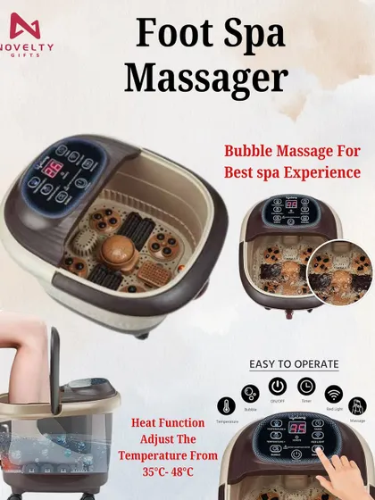 For a truly premium wellness gift, consider this foot spa massager. It features a bubble massage function and adjustable heat for the best spa experience at home.