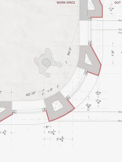 A detailed architectural drawing for an office building. Precision in the planning phase is critical to achieving a high-quality final result.
