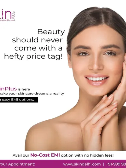 Beauty should never come with a hefty price tag. We make your skincare dreams a reality with easy, no-cost EMI options, making our expert treatments more accessible.