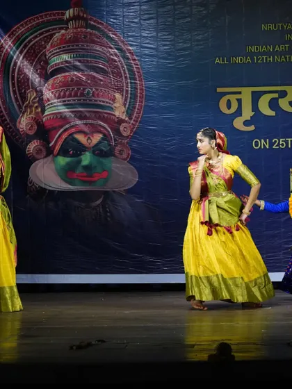 Extensive photo series from our production "Prema Vinod," presented at the Nrutyabharat national contest, highlighting the storytelling of Krishna and the Gopis.