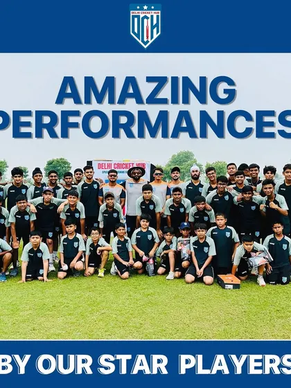 A group photo of all the participants from our summer camp. It's amazing to see so many talented and passionate young cricketers in one place.