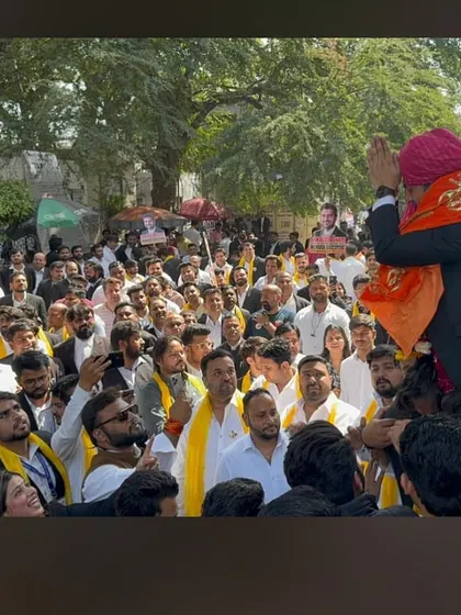 Carried on the shoulders of my supporters, a humbling and motivating experience.