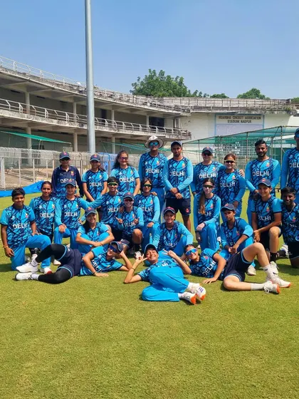 A fun team photo on the ground. It's important to enjoy the journey and build a strong team spirit.