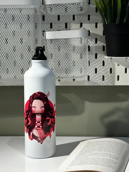 For the anime fans, here is a custom bottle featuring Nezuko from Demon Slayer. You can get any character you want.