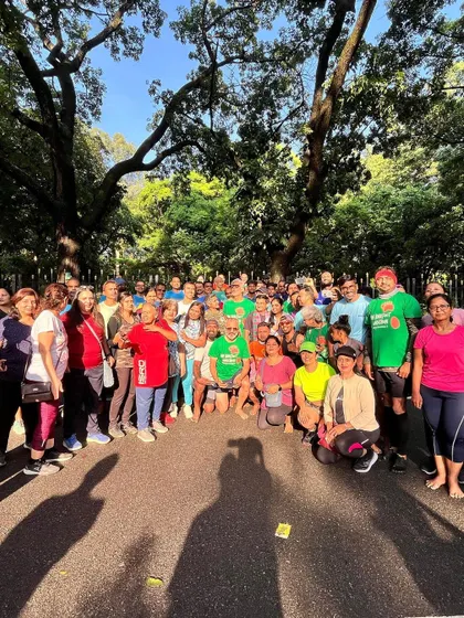 The fantastic turnout for our Barefoot Marathon promo run. It's amazing to see the community grow each year.