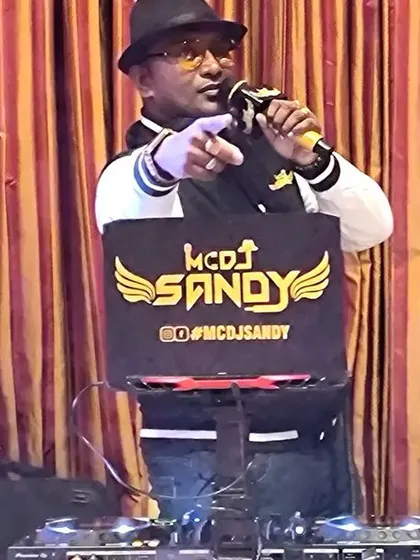 As an MC, I love getting on the mic and interacting with the crowd. Here I am at the ABB event, getting the party started.