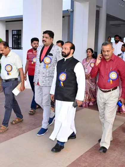 Another shot of the guest procession at the CMI Public School. The students gave us a very warm welcome.
