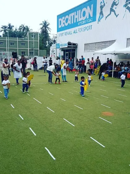 Another duplicate shot of the activities at the Decathlon event.