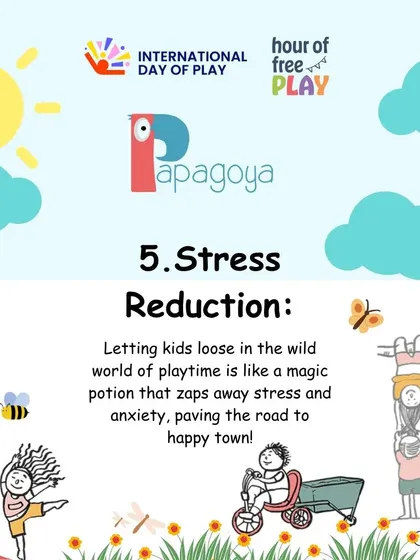 Play is a natural stress-reducer. Letting kids loose in the wild world of playtime is like a magic potion that zaps away stress and anxiety, paving the road to a happy, balanced emotional state.