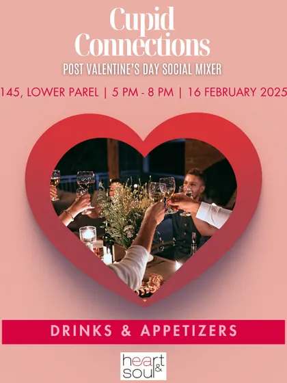 Sip, savor, and socialize. This graphic emphasizes the hospitality aspect of my events, where guests can enjoy complimentary drinks and appetizers while they mingle.
