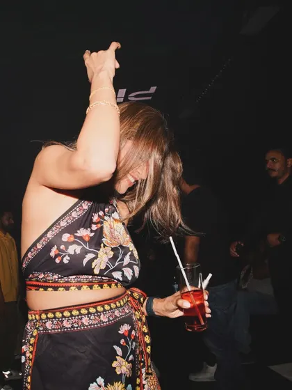 A guest dancing the night away at ICY Dubai. The first edition of 'Safar' was a huge success.
