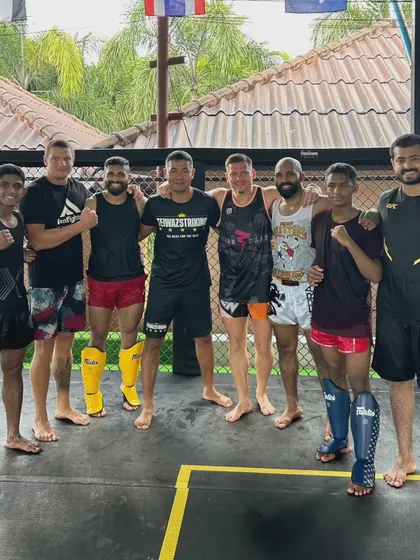 Team BFC with world champion Enriko Kehl. It was an honor for my students to train alongside such a high-level fighter.