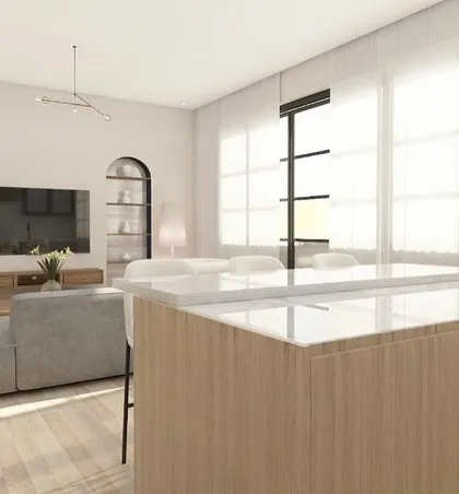 A collection of our 3D design concepts, showcasing various styles, color combinations, and layouts for kitchens, bedrooms, and living rooms. This is the first step in bringing your dream home to life.