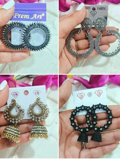 Our collection includes these unique spiked and studded earring bezels in oxidized silver and black finishes. They are perfect for anyone looking to create bold, edgy, and contemporary resin jewelry.