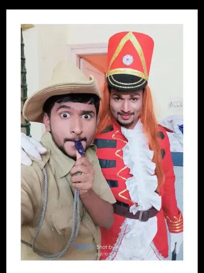A throwback to my theatre days, seen here in costume for a play. Stage acting is the foundation for any actor, and I cherish these memories. This photo was taken on World Theatre Day.