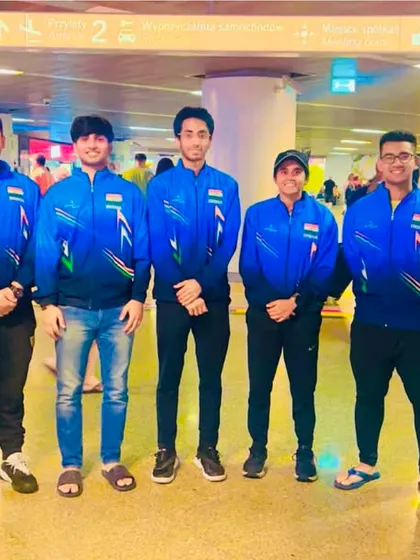 Team India arriving in Poland, focused and ready for the international tournament ahead. The journey is as important as the destination.